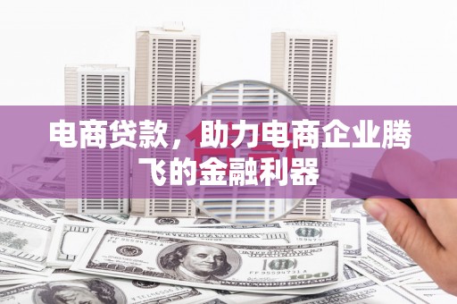 独山子电商贷款，助力电商企业腾飞的金融利器