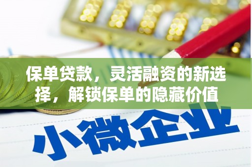 独山子保单贷款，灵活融资的新选择，解锁保单的隐藏价值
