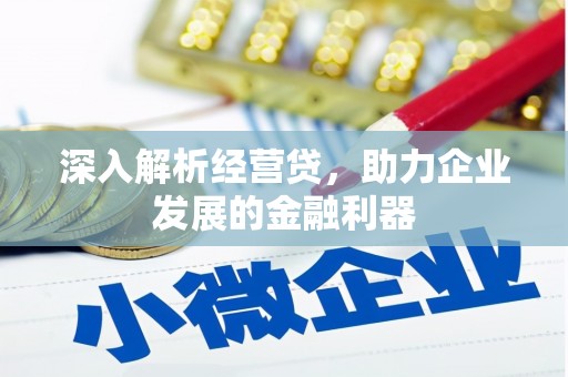 独山子深入解析经营贷，助力企业发展的金融利器