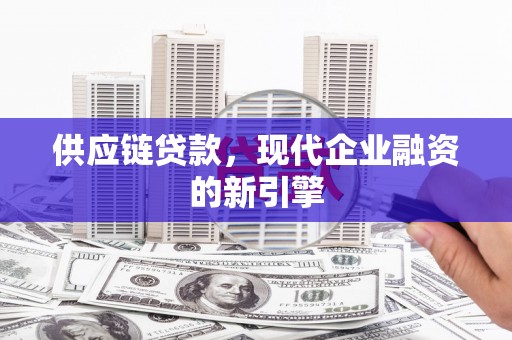 独山子供应链贷款，现代企业融资的新引擎