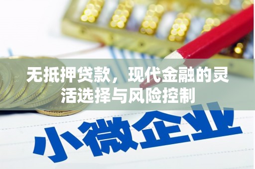 独山子无抵押贷款，现代金融的灵活选择与风险控制