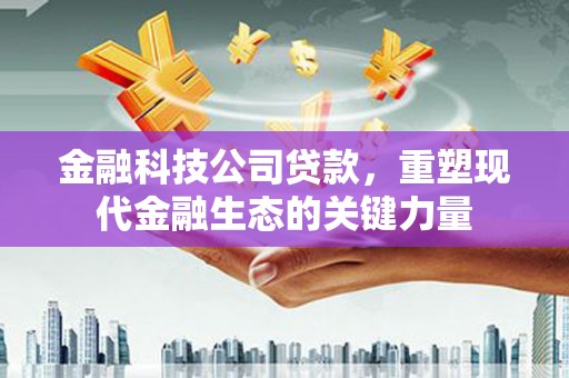独山子金融科技公司贷款，重塑现代金融生态的关键力量