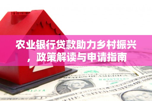 独山子农业银行贷款助力乡村振兴，政策解读与申请指南