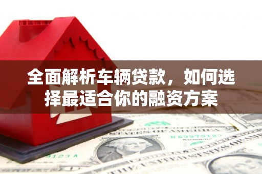 独山子全面解析车辆贷款，如何选择最适合你的融资方案
