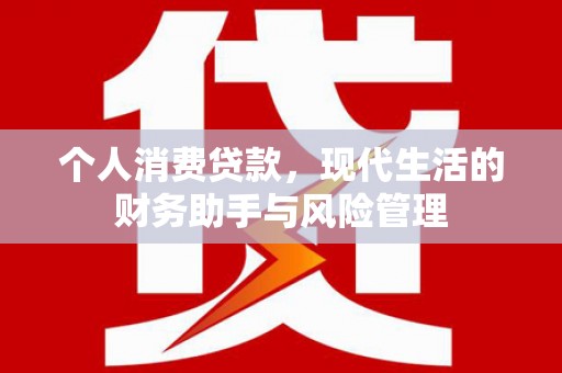 独山子个人消费贷款，现代生活的财务助手与风险管理