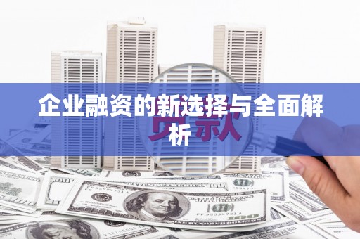 独山子企业融资的新选择与全面解析