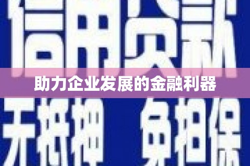 独山子助力企业发展的金融利器