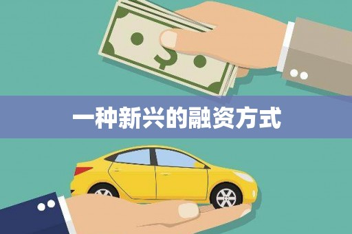 独山子一种新兴的融资方式